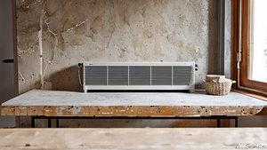 Un couple examine une facture d’électricité sur une table de cuisine en hiver