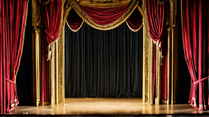 Une petite salle de théâtre juste avant le début d’une représentation.