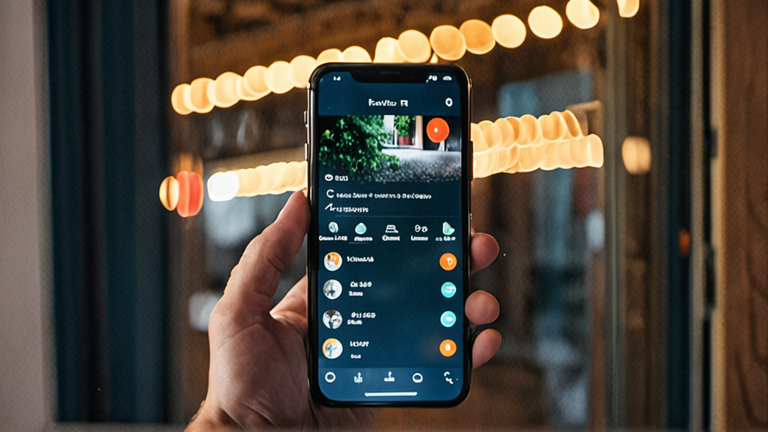 Une main ajuste des réglages de permissions sur un smartphone, écran volontairement illisible.