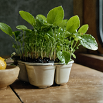 Deux personnes vérifient un virement sur smartphone sur une table de cuisine.