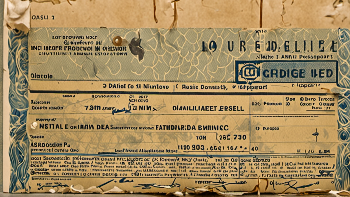 Personne vérifiant des documents de voyage avec un passeport et un ordinateur portable.