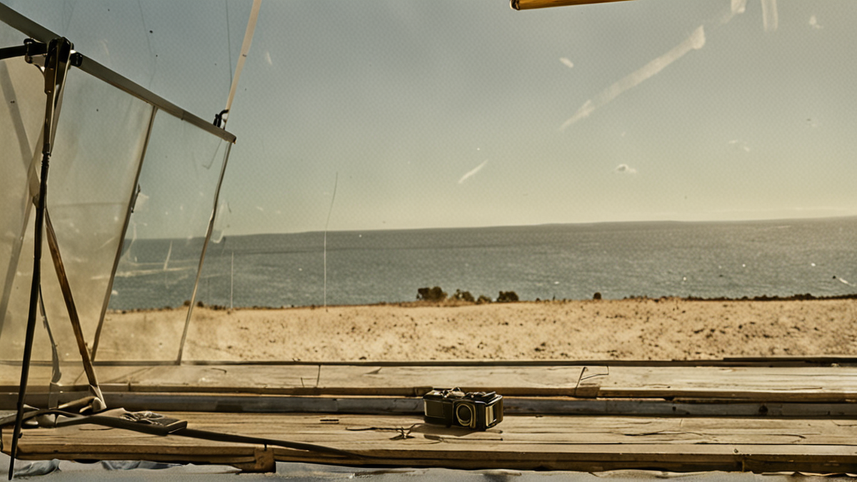 Professionnels échangeant autour d’un storyboard dans un hall de festival.