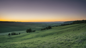 Lueur aurorale discrète dans un ciel nocturne, illustrant une aurore rare visible plus au sud.