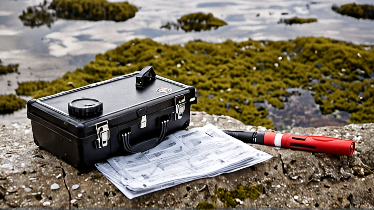 Un briefing de bénévoles avec plan de site et talkie-walkies posés sur une table.