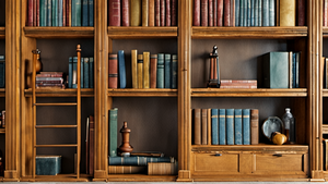 Étagères
d’un lieu de prêt avec outils et objets étiquetés sans texte lisible, ambiance chaleureuse