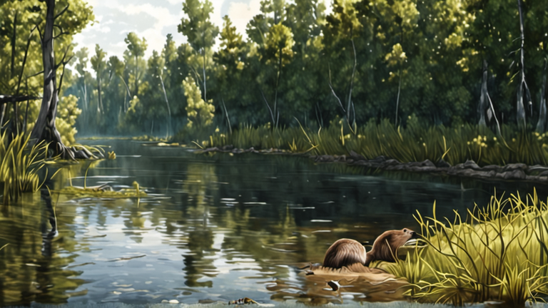 Illustration principale — Les castors ‘anti-crues’ : quand une espèce aide à protéger un territoire