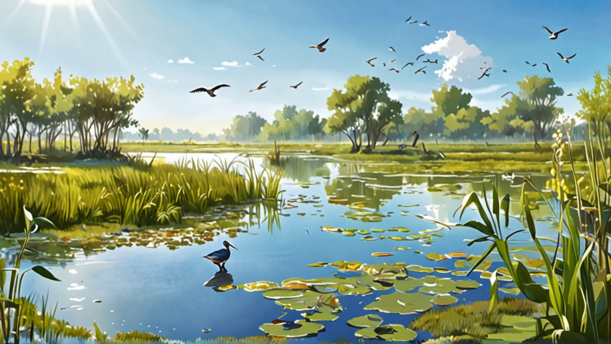 Illustration — Les castors ‘anti-crues’ : quand une espèce aide à protéger un territoire (scène 2)