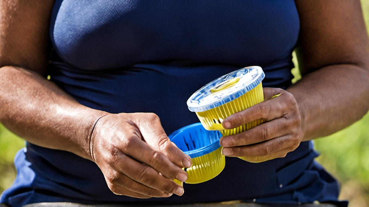 Collation distribuée après un entraînement, sans personnes identifiables.