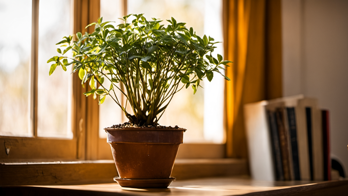 Un senior et un étudiant partagent un salon dans une ambiance tranquille.