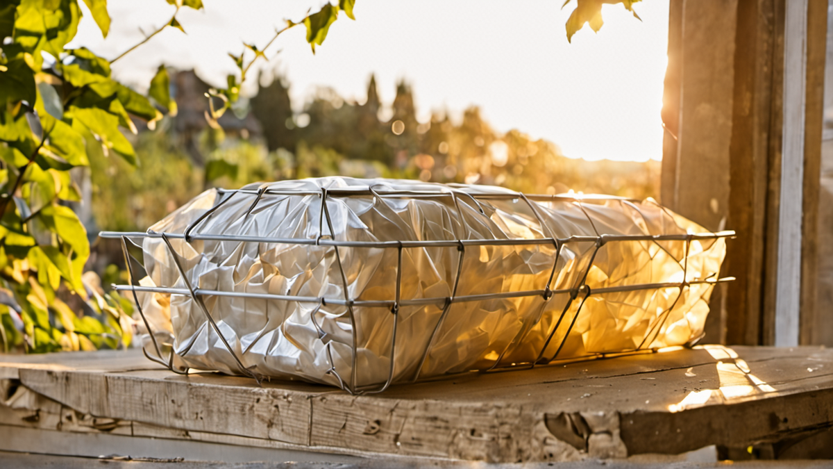 Des kits d’hygiène emballés rangés sur une étagère dans un local associatif.