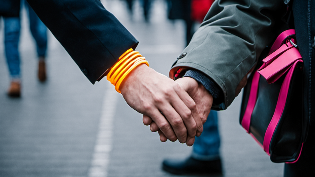 Des spectateurs arrivent en gare pour rejoindre une salle de concert.