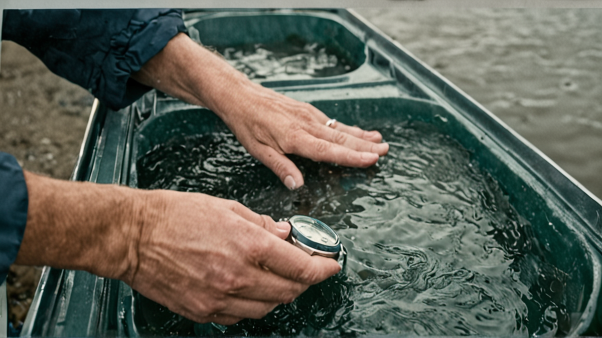 Point d’eau communautaire alimenté par un système de pompage.