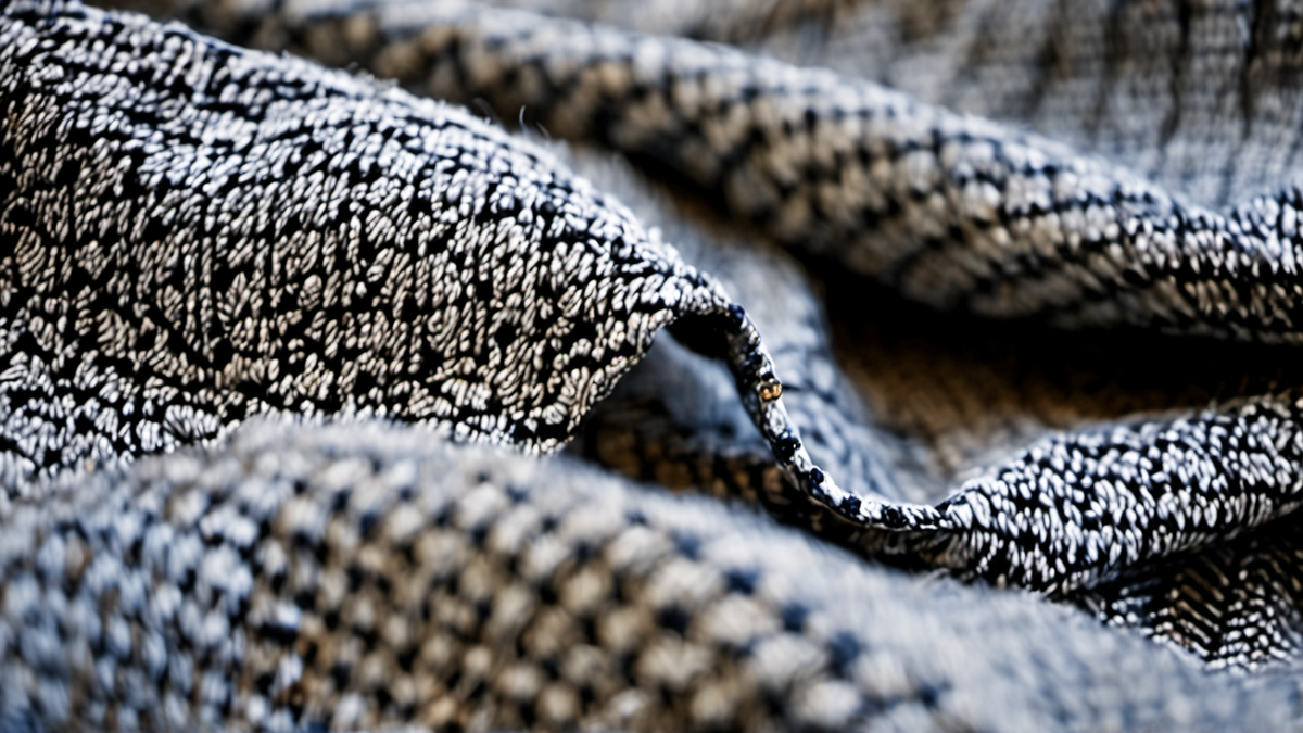 Un chauffage d’appoint dans une pièce simple avec des vêtements chauds pliés.