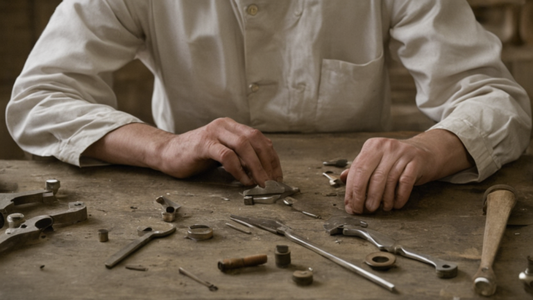 Atelier de réparation avec établi et outils, symbole d’une formation pratique.