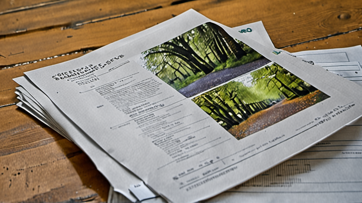 Une personne trie des documents dans une salle associative.