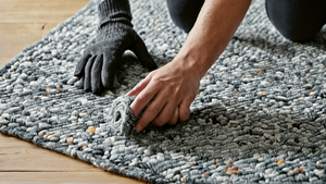 Opérateurs dans un centre de tri textile utilisant des capteurs pour séparer les matières.