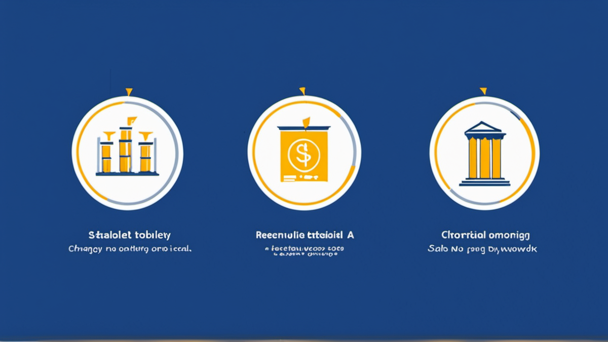 Illustration minimaliste de trois leviers de transition, sans texte.