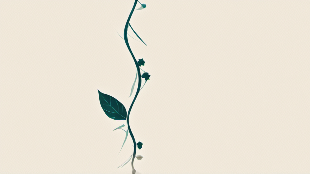 Illustration ADN reliant des formes de vivant, sans texte.