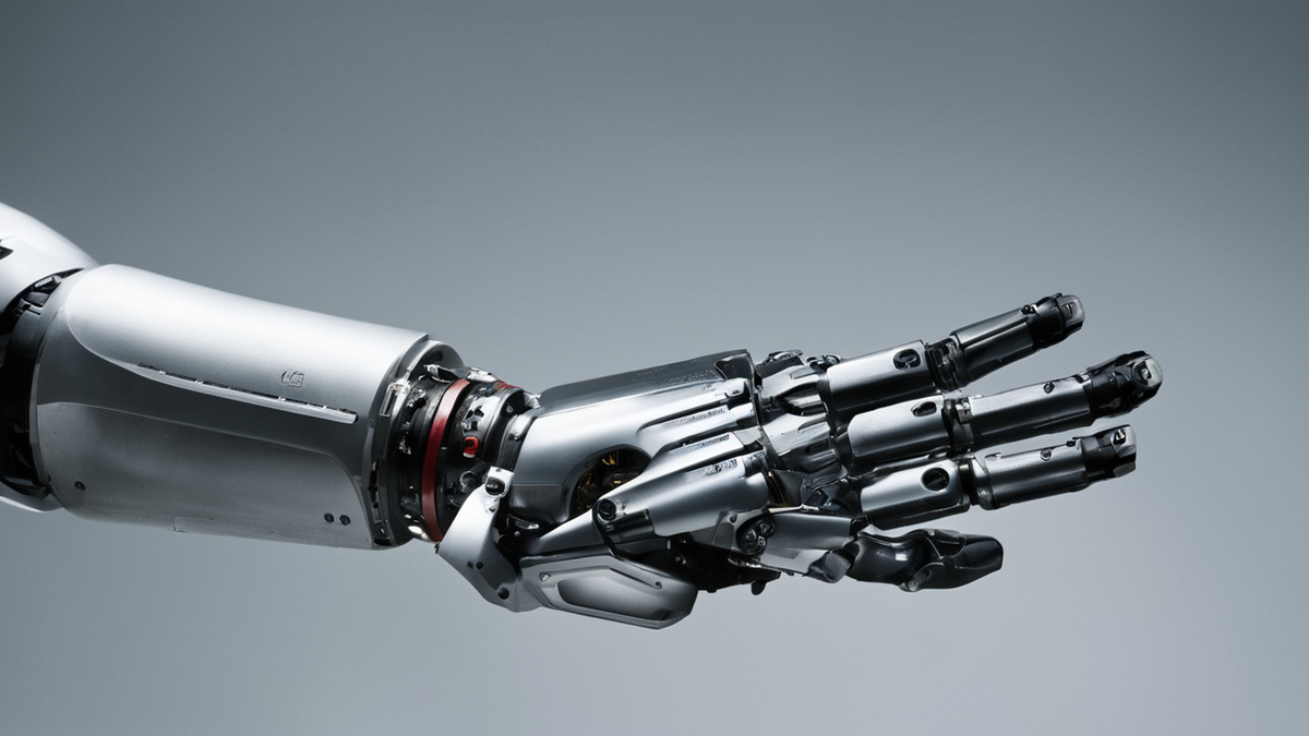 Détail d’un dispositif de sécurité sur un robot domestique.