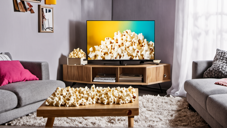 Salon avec télévision illustrant trois façons de choisir un programme Netflix.