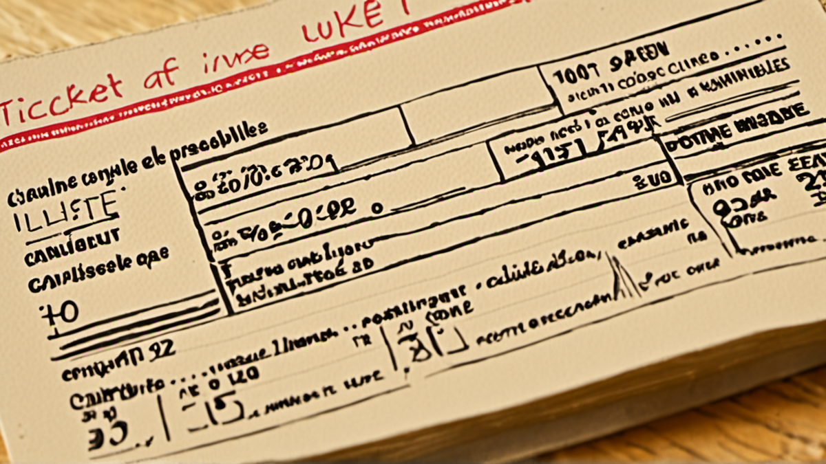 Une personne écrit un calcul sur un carnet, texte flou illisible.