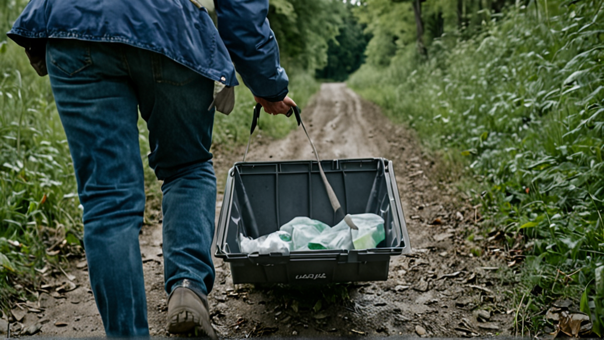 Groupe en sortie de sport de plein air sur un sentier, encadré.