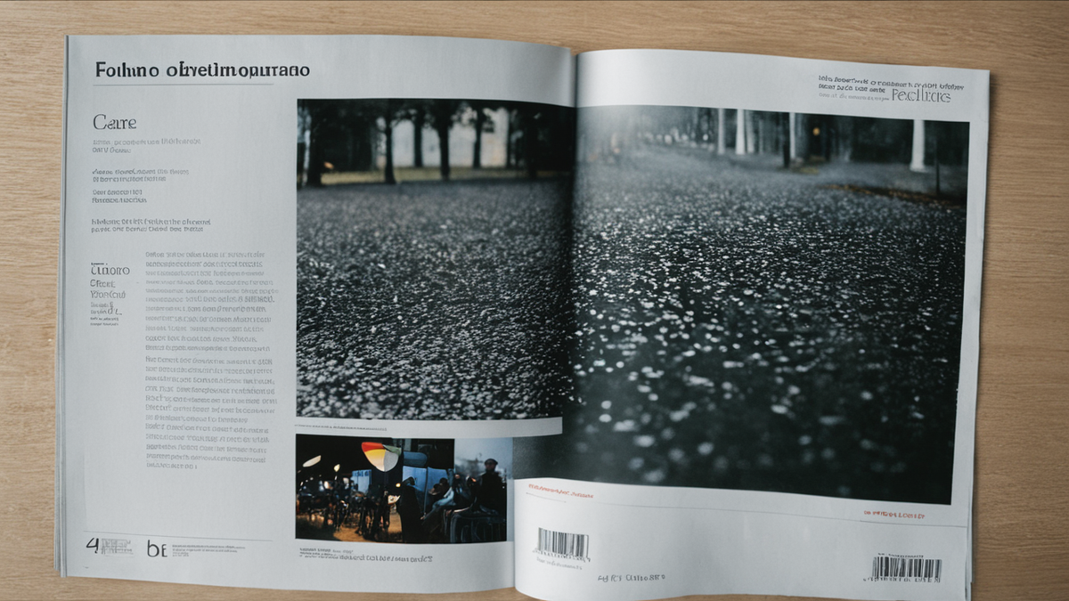 Colis ouvert avec une étiquette de retour neutre, texte illisible.