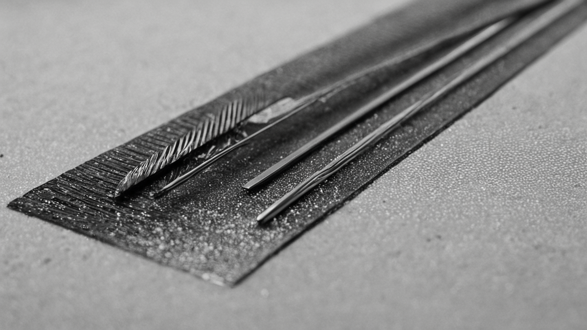 Espace de travail de scénarisation avec documents visuels non lisibles et écran de montage flou.