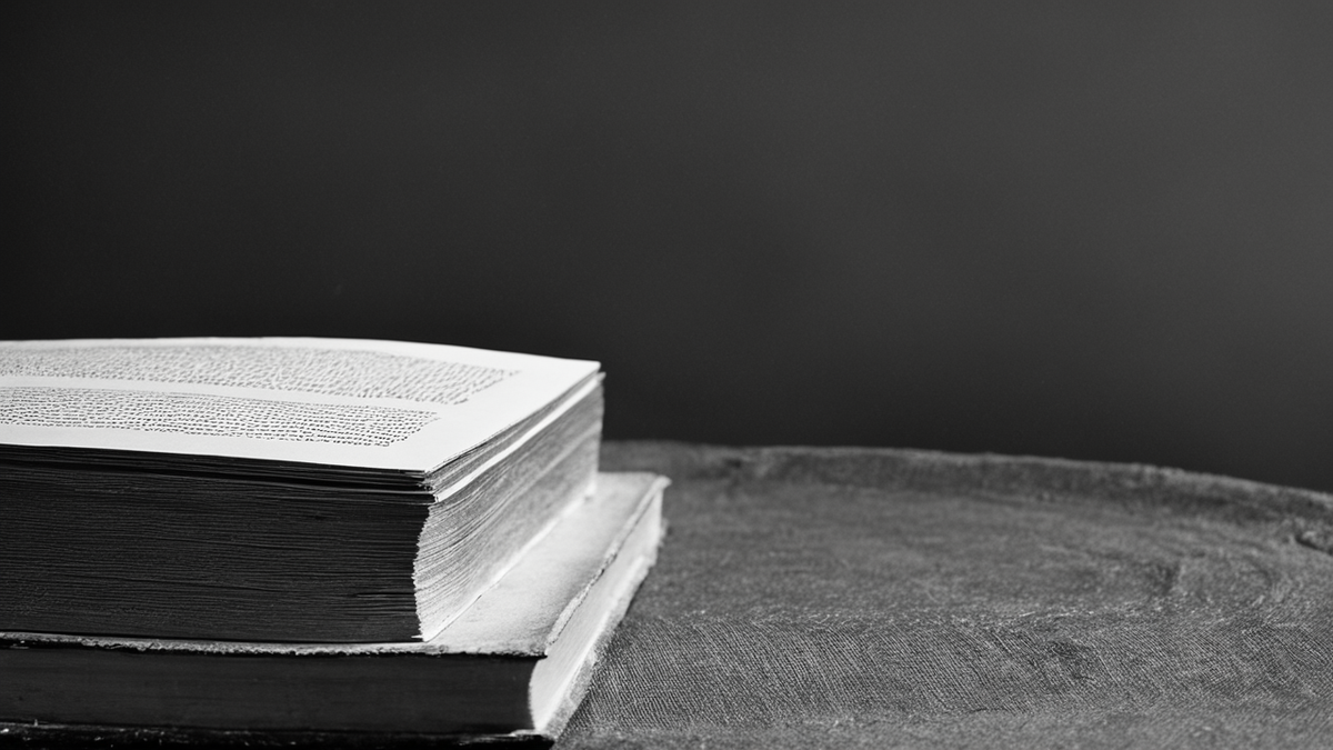 Livre fermé et télécommande sur une table dans une ambiance de visionnage domestique.