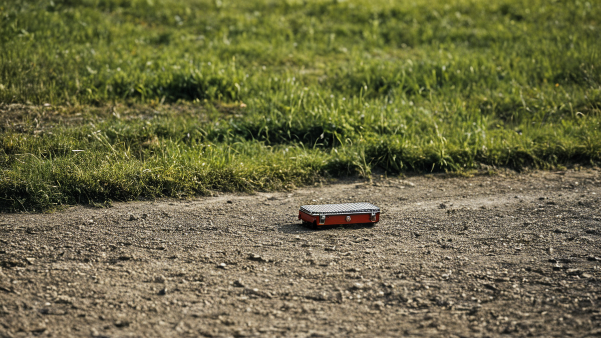 Point de ravitaillement et logistique de course en plein air, ambiance sobre.