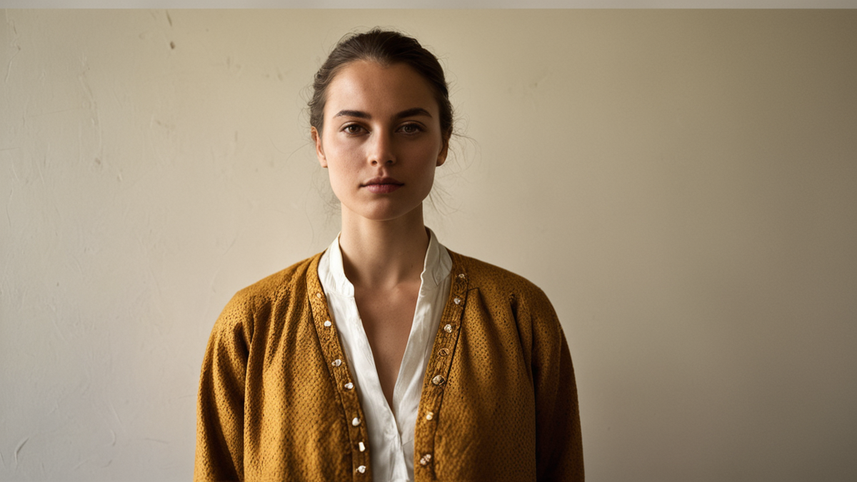 Vêtement réparé suspendu dans un atelier de quartier