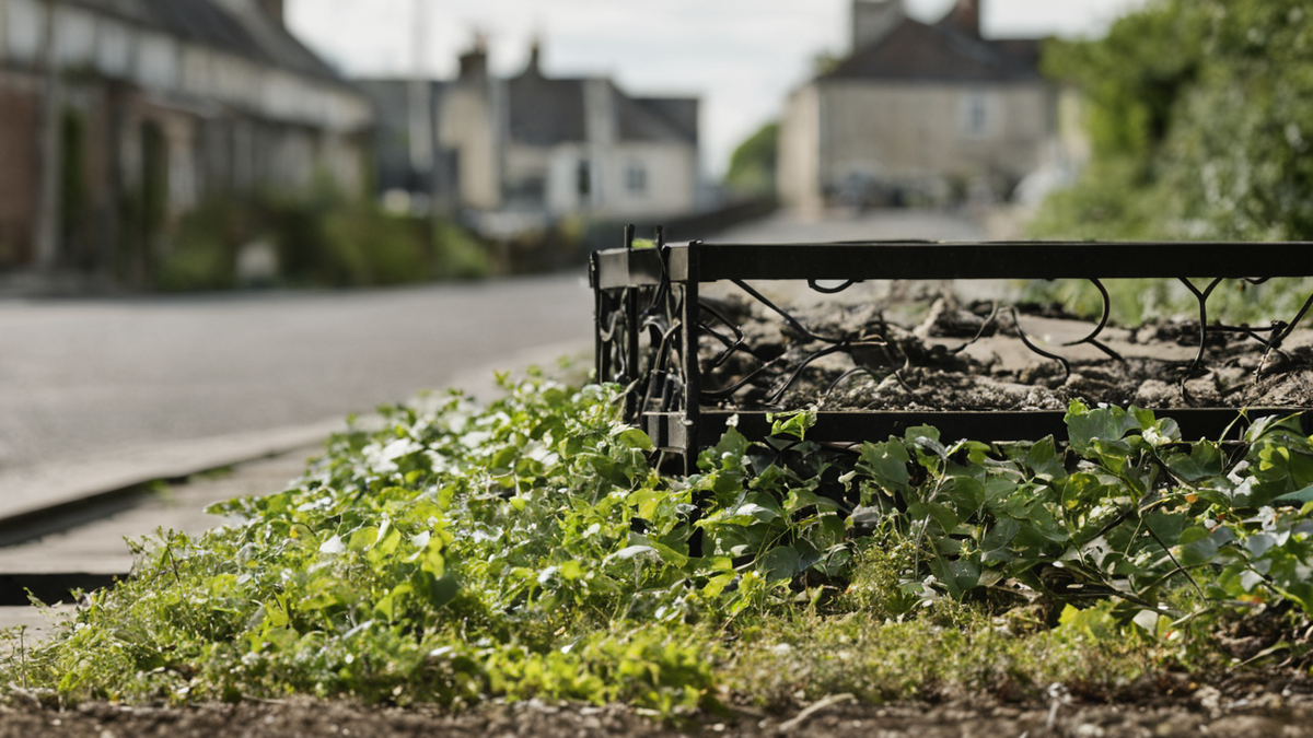 Vitrage traité par motifs visibles sur un bâtiment de quartier