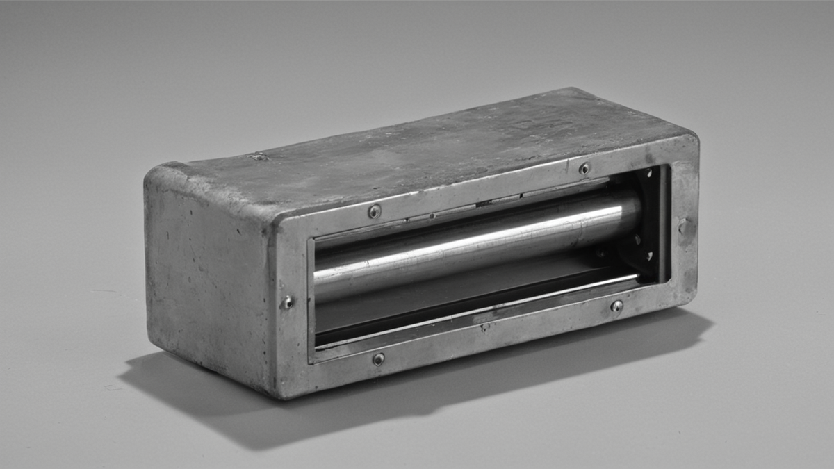 Boîtier de batterie et onduleur dans un local technique résidentiel.