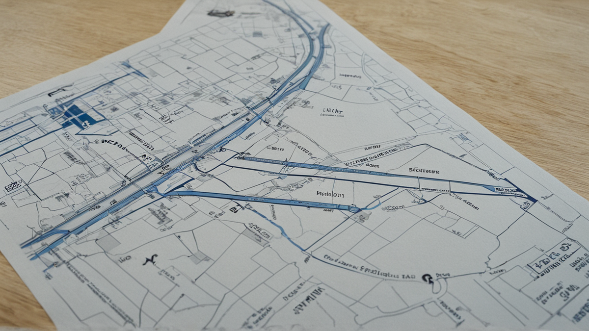 Objets de suivi de route et de coût liés au transport aérien.