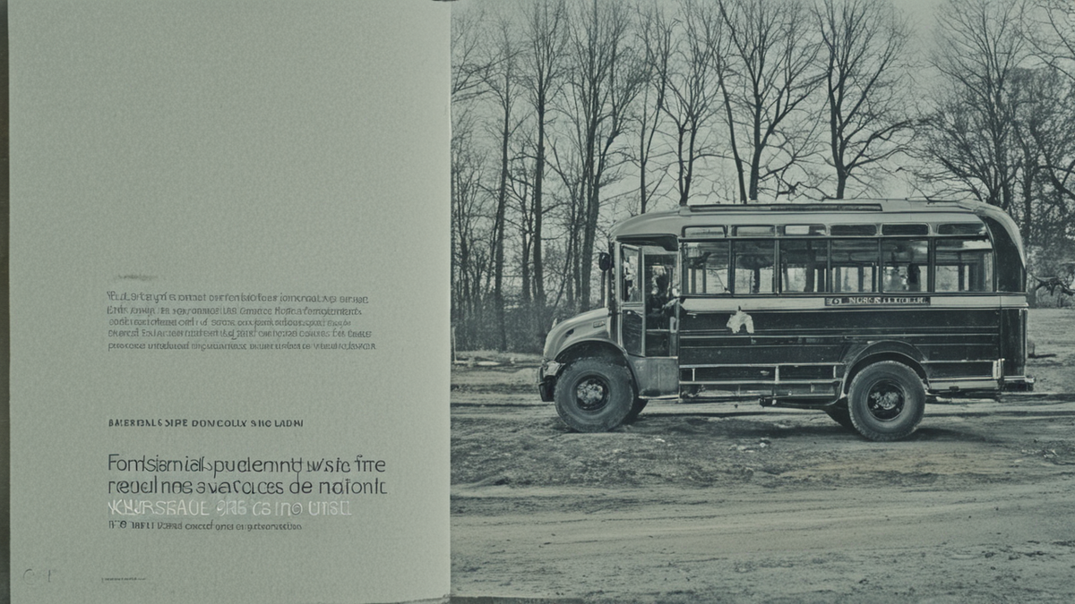 Intérieur de bus avec zone d'entrée et équipement sobre.