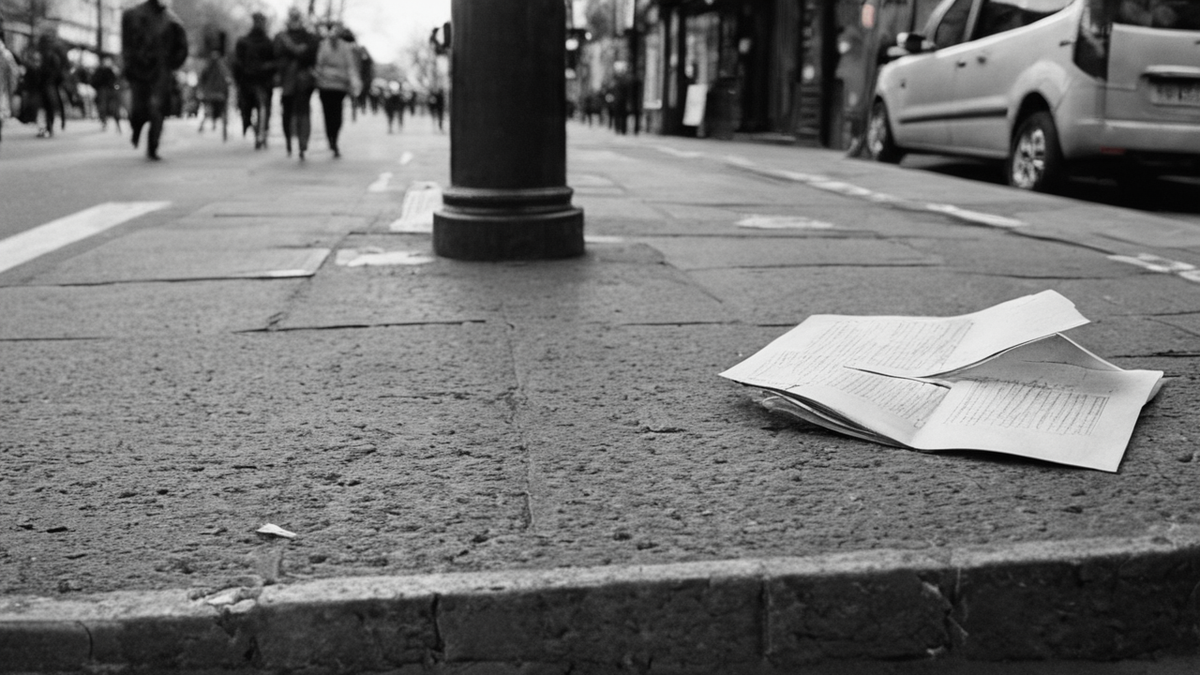 Table préparée pour un café de langue avec tasses et carnet.