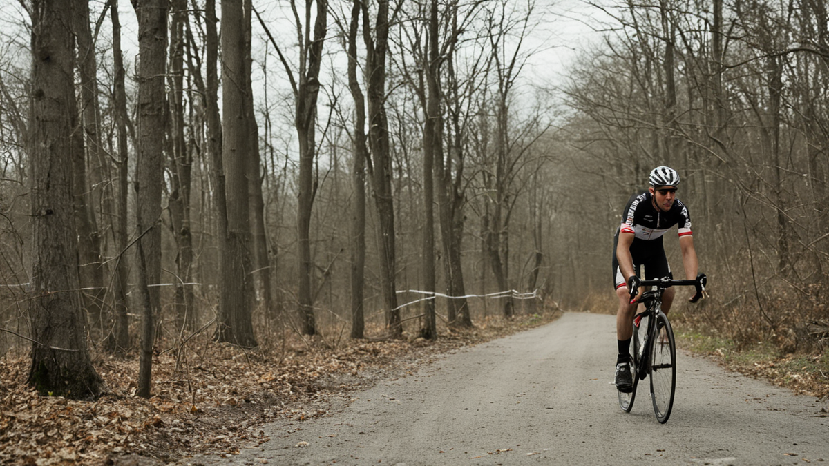 Petit groupe de coureurs au moment décisif d’une classique de printemps