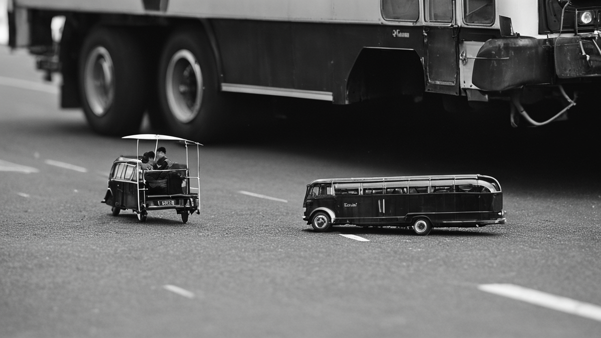 Intérieur sobre d’une clinique mobile de maternité avec matériel de consultation.