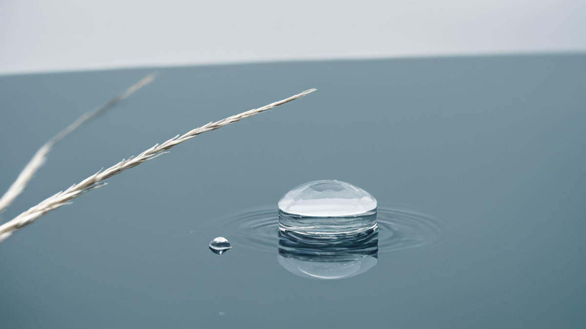 Microscope et petit échantillon translucide dans un laboratoire biomédical.