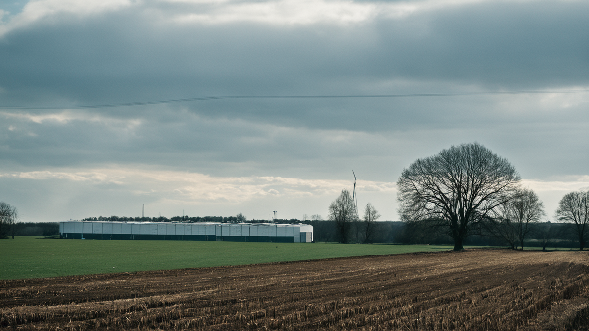 Réservoir, kiosque et réseau simple d’un système d’eau solaire rural.