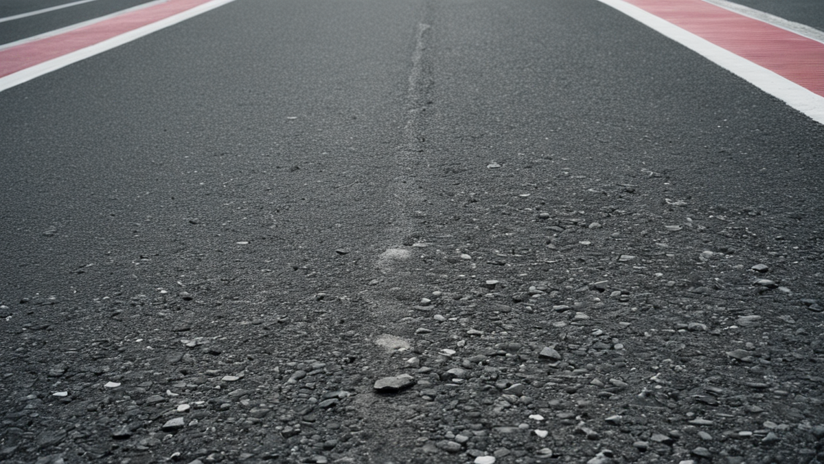 Terrain ou route balisé après repérage et sécurisation dans un contexte de déminage