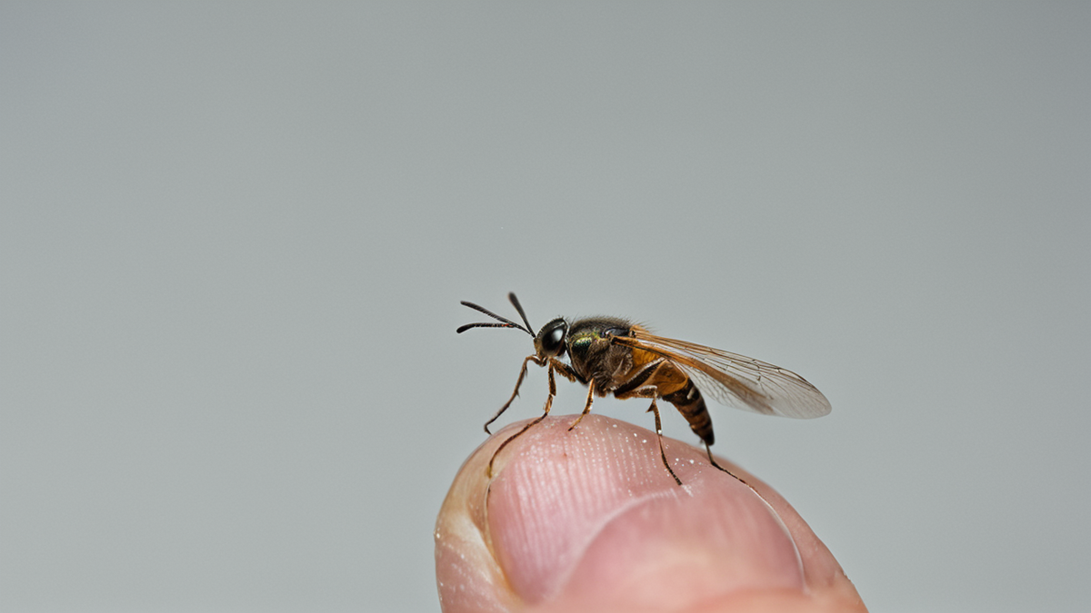 Capteur de lumière installé près d'une haie pour observer un site nocturne.
