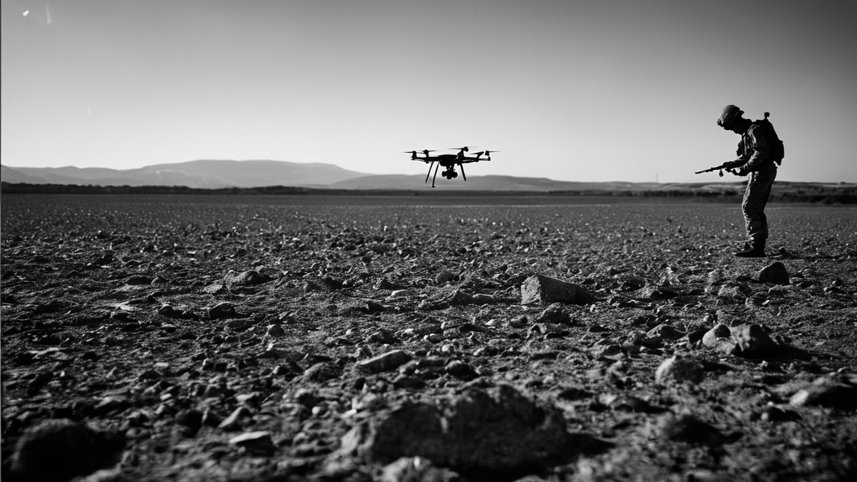 Une base technique de détection ou de pilotage installée sur un terrain exposé au risque d’incendie.