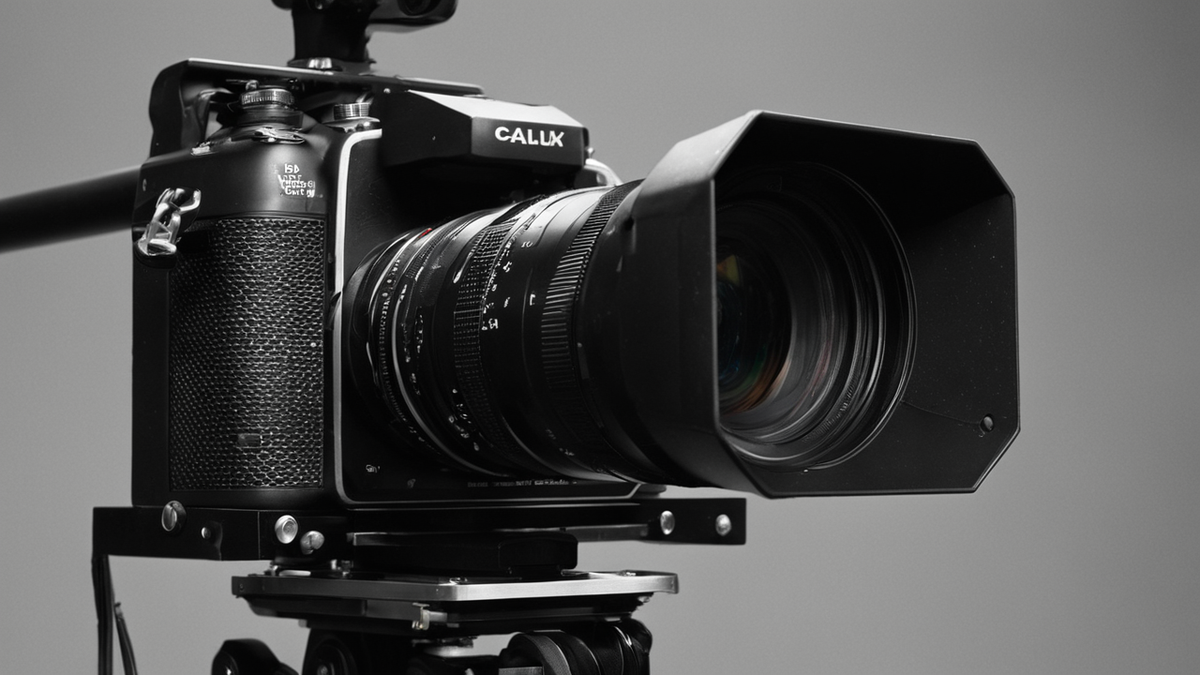 Coulisses d’une expo immersive avec projecteur et régie lumière.