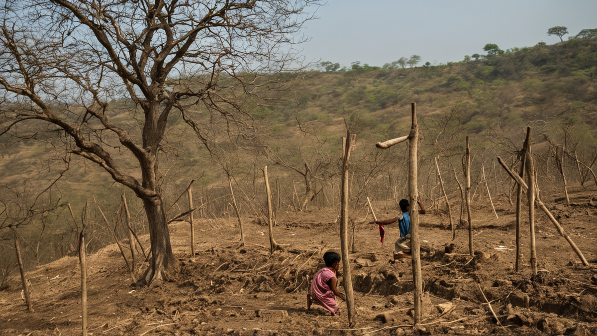 Famille tranchees eau junnar inde featured