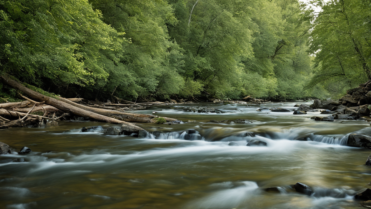 Prairie ou bord de rivière restauré avec végétation locale en Californie