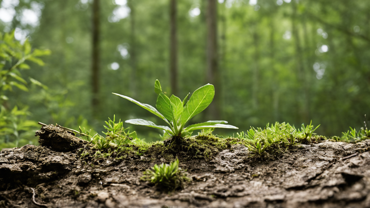 Forêt ancienne continue avec lisière gérée au loin pour évoquer l’effet concret de la protection