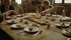 Grandes tablees immeuble diner hall tout le monde se parle featured