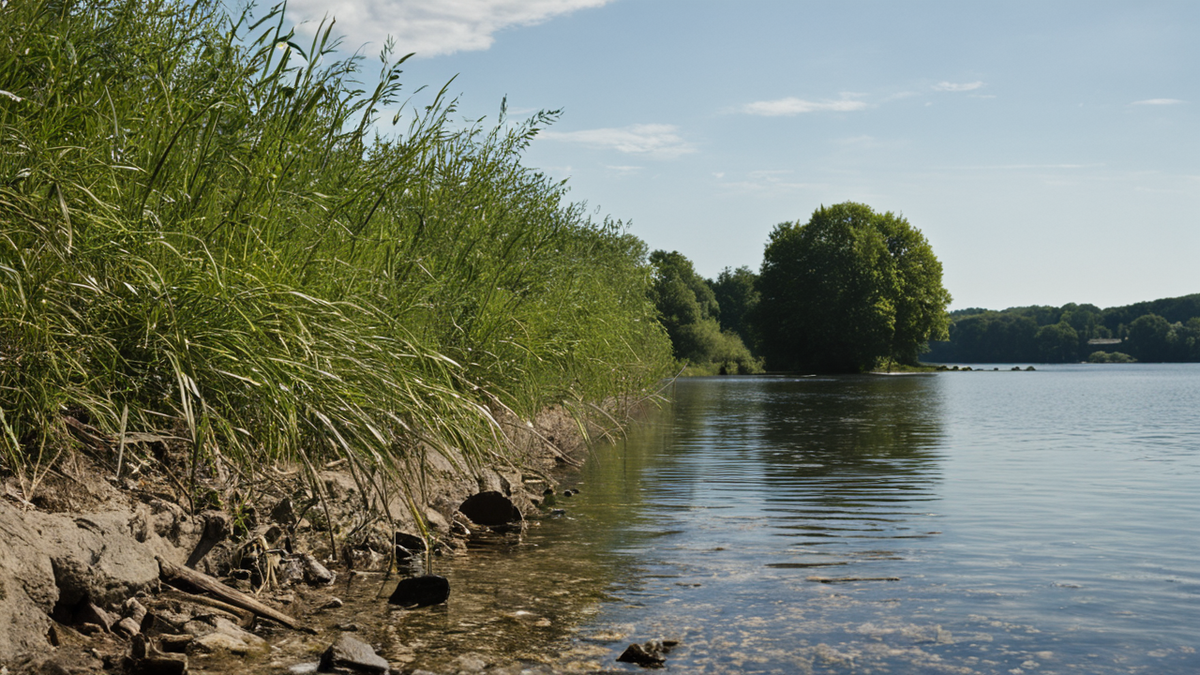 Vie marine visible au pied d’un mur côtier urbain dans la baie de San Francisco.
