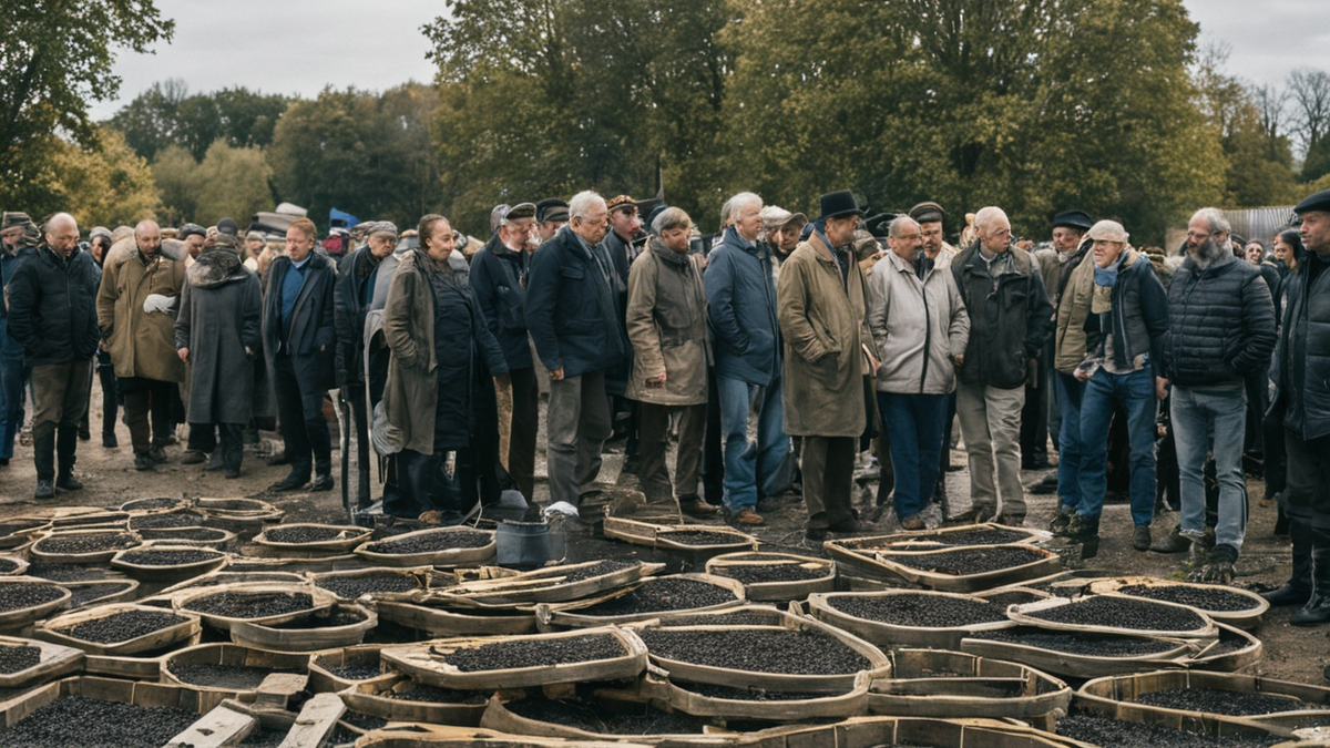 Préparation logistique discrète d'un marché après une crue.